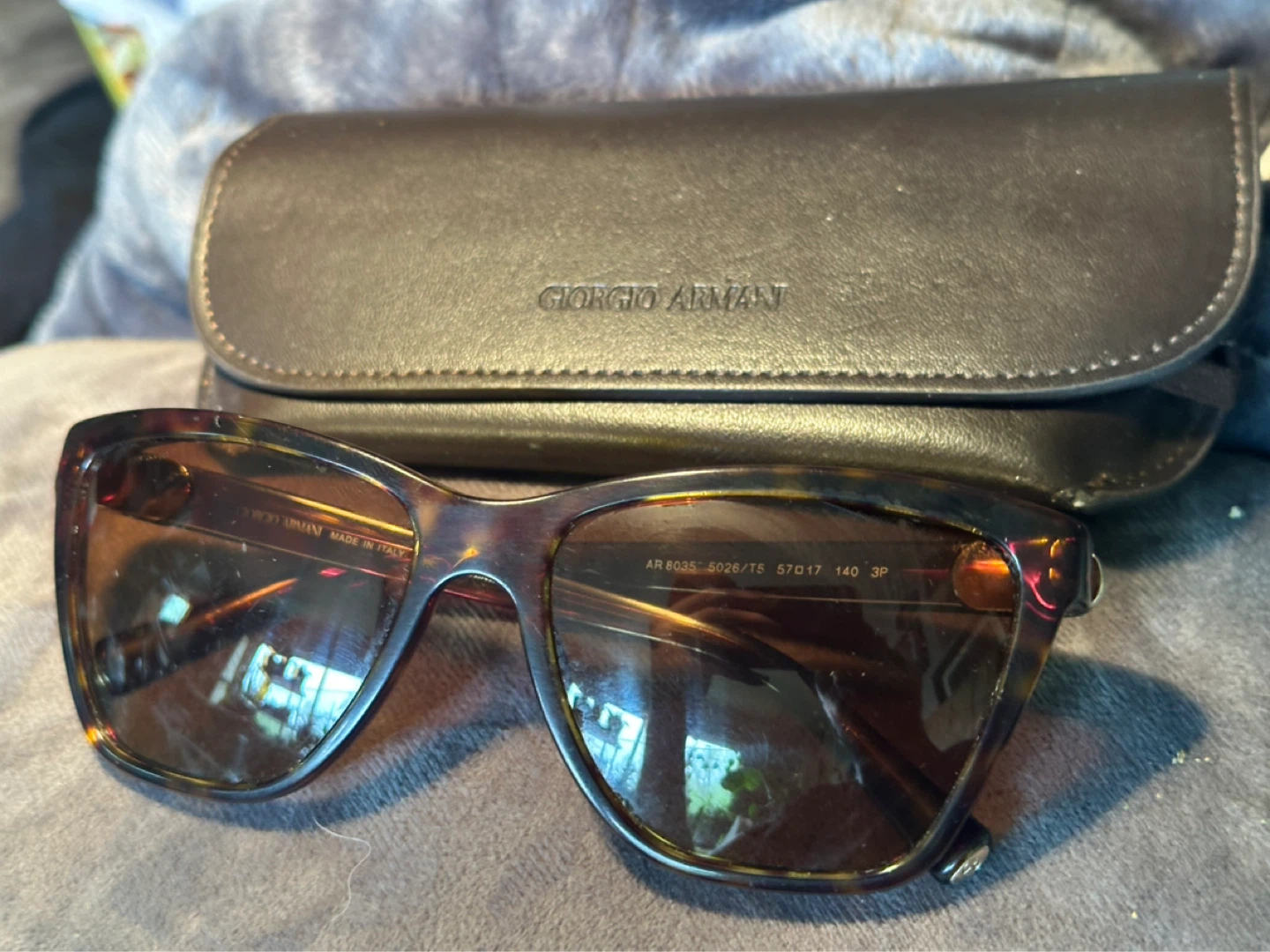 georgio armani frames of life sunglasses and case