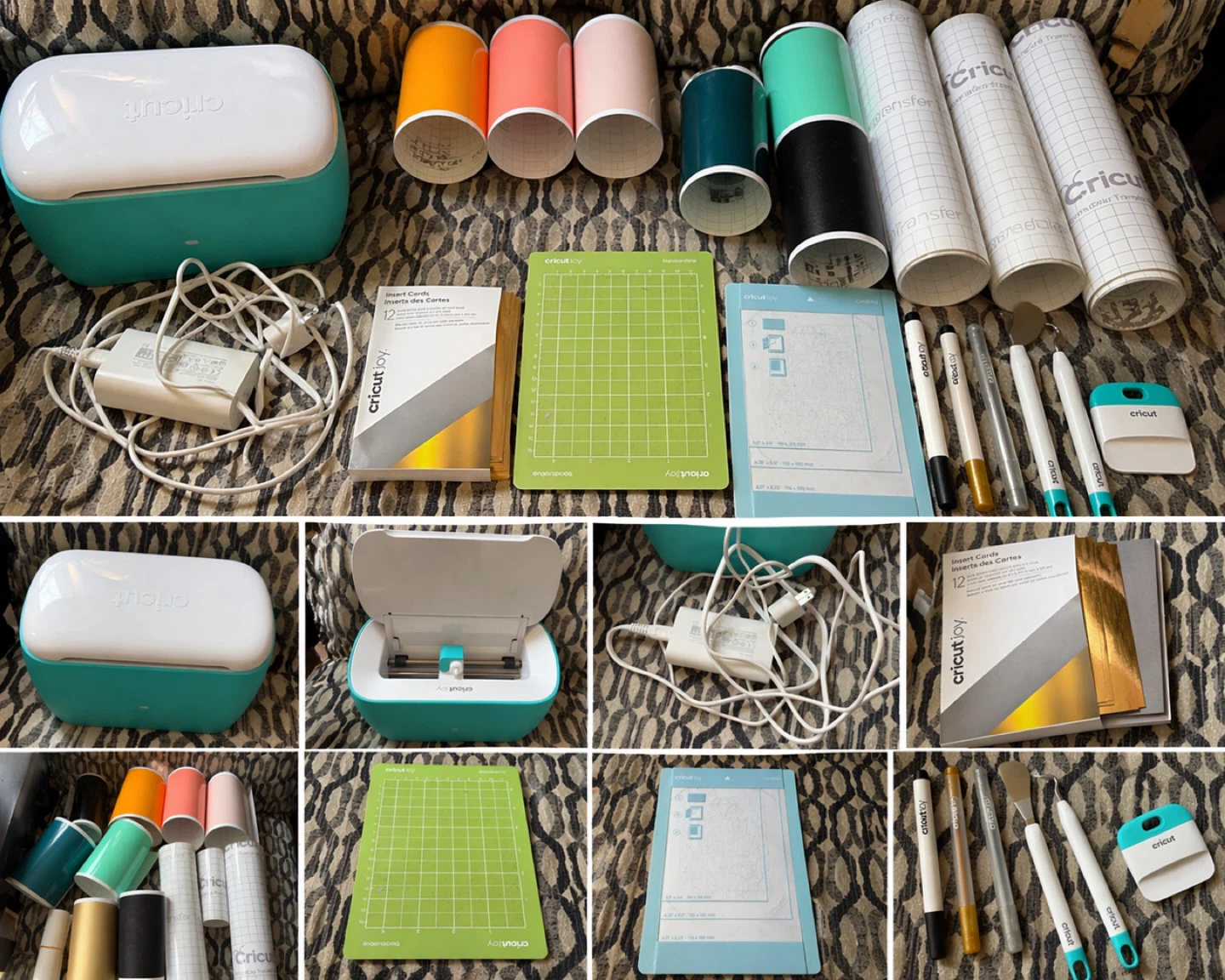 Cricut Joy Machine Bundle with Tools, Mats, and Vinyl Rolls
