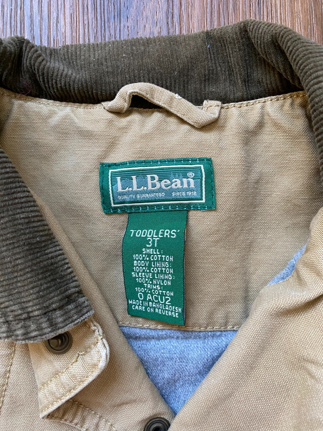 L.L.Bean Barn Chore Jacket - Size 3T 🌱 - photo 2