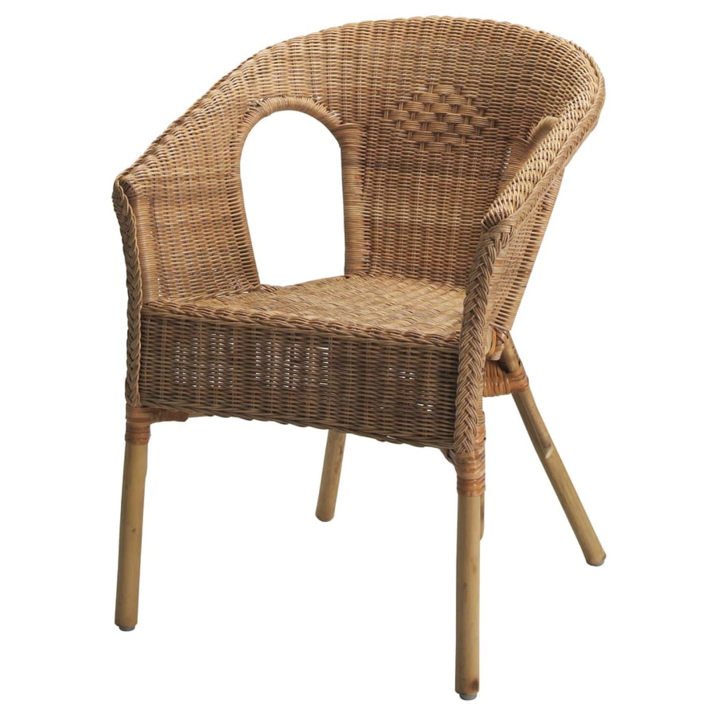 2 IKEA AGEN rattan armchair with cushions