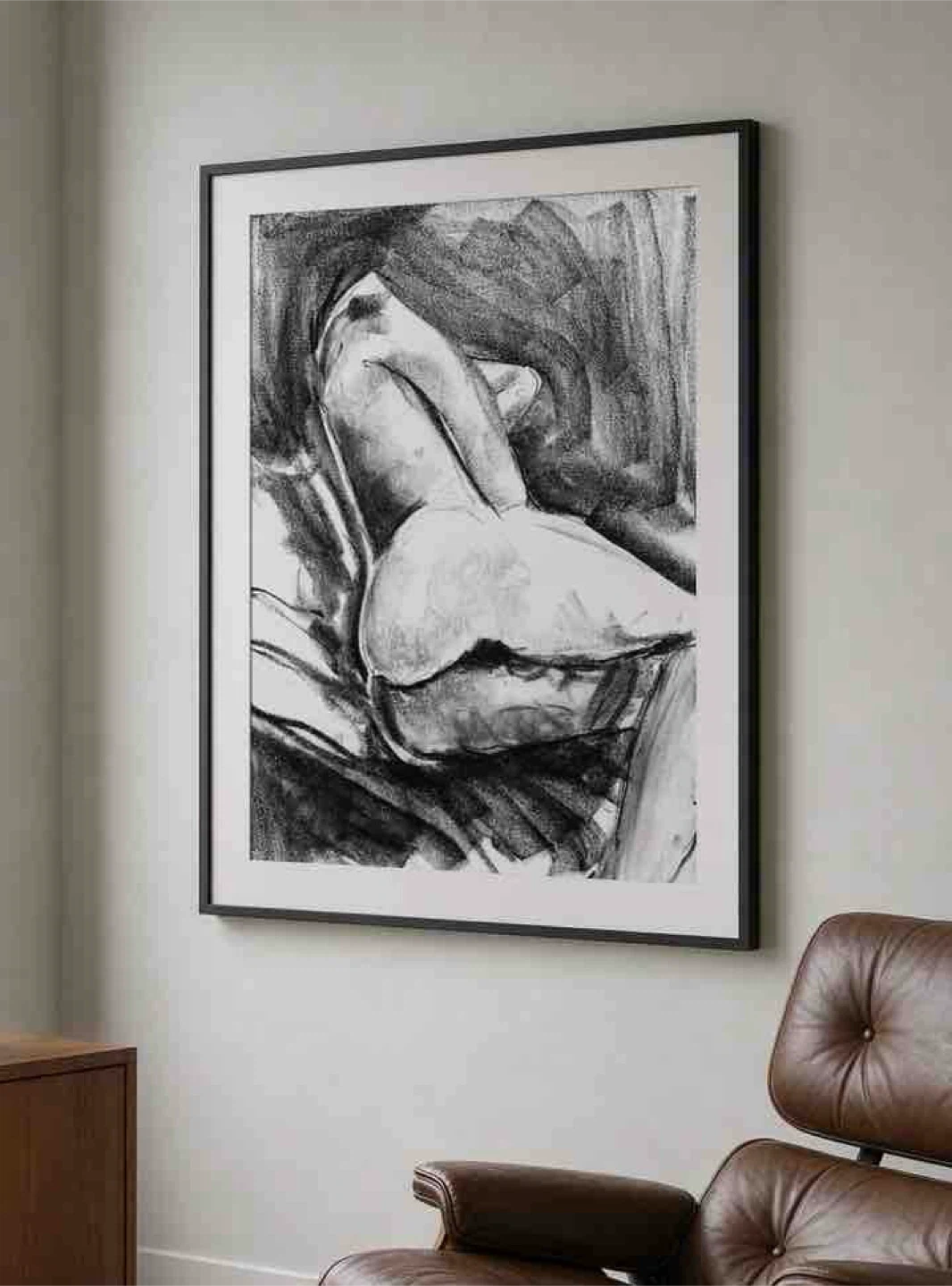 Figure Study - Original Charcoal Drawing - 18x24 🌱