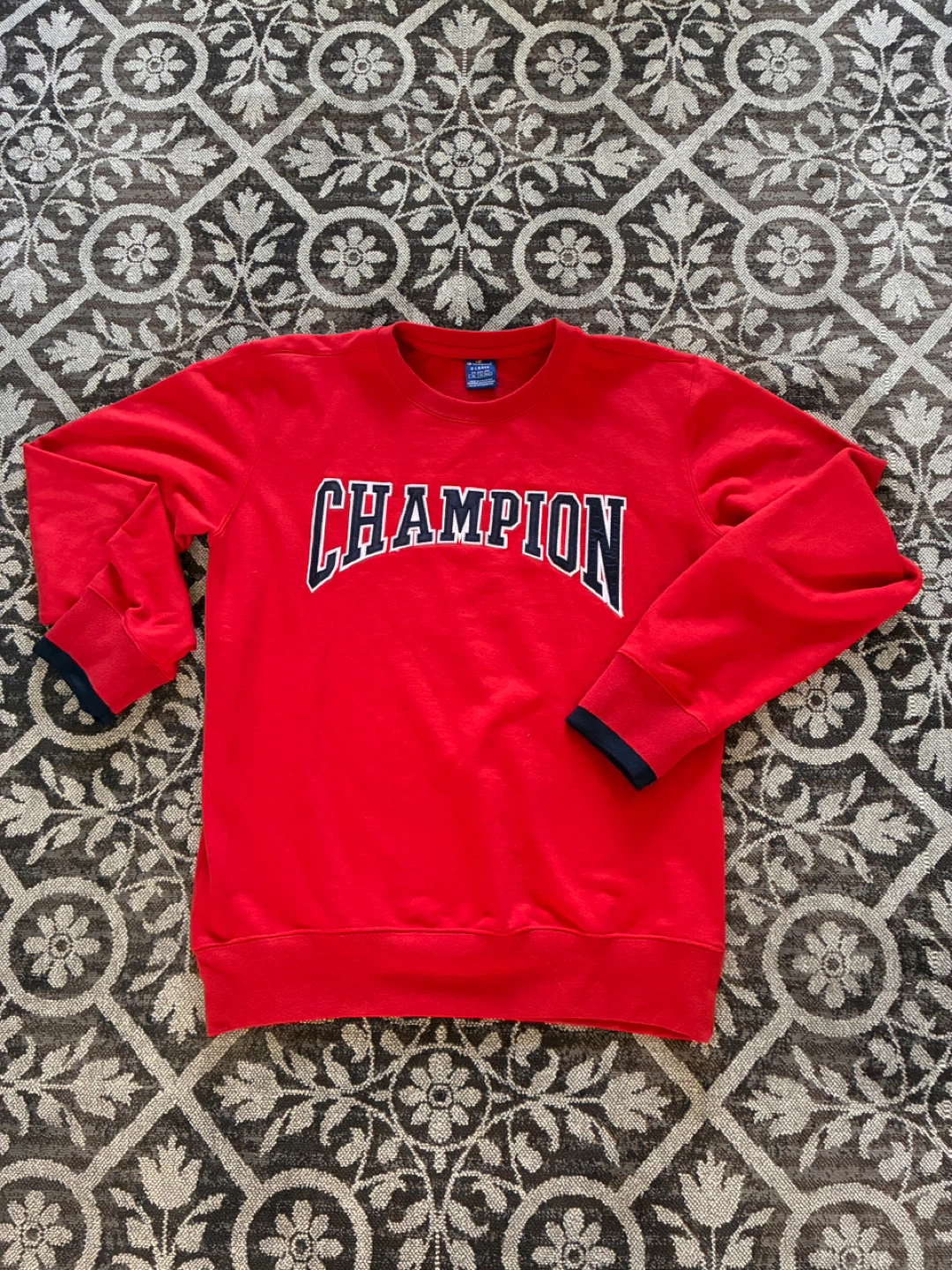 Champion Crewneck Sweatshirt XL Red