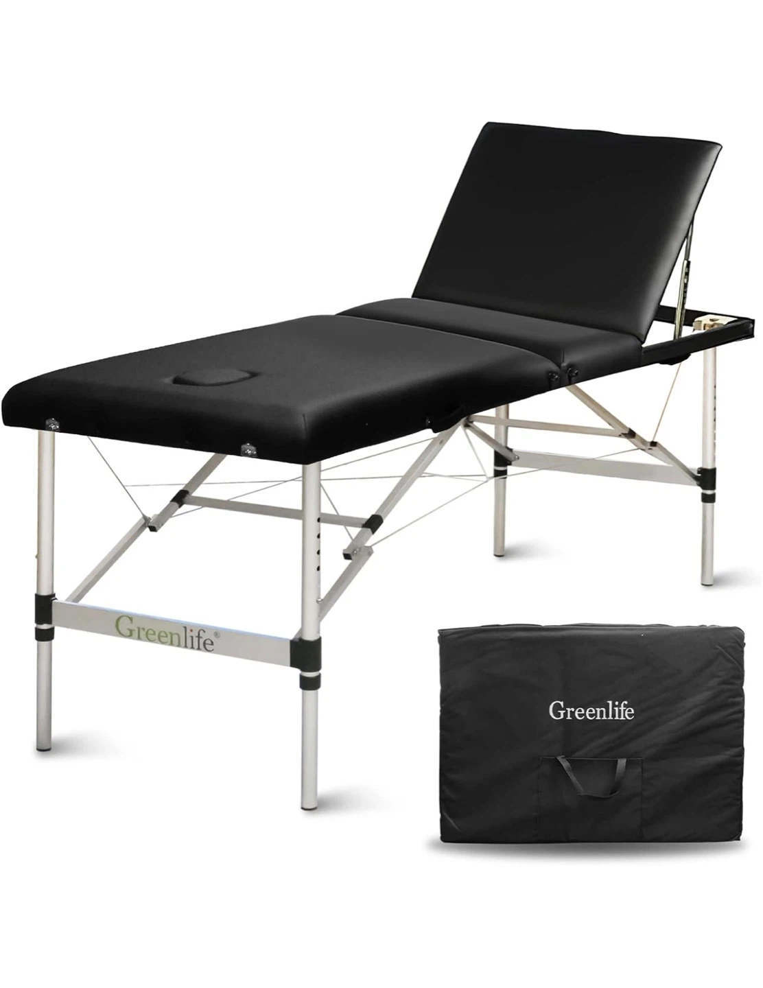 Greenlife Portable Massage Table - Black