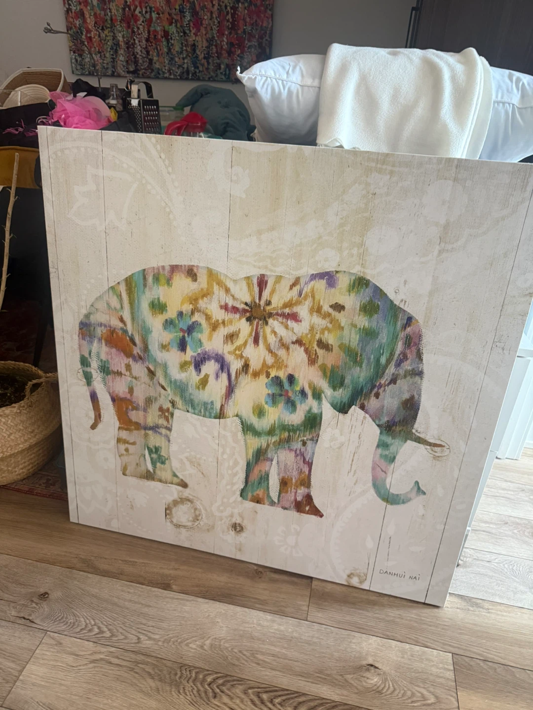 Colourful Elephant Wall Art