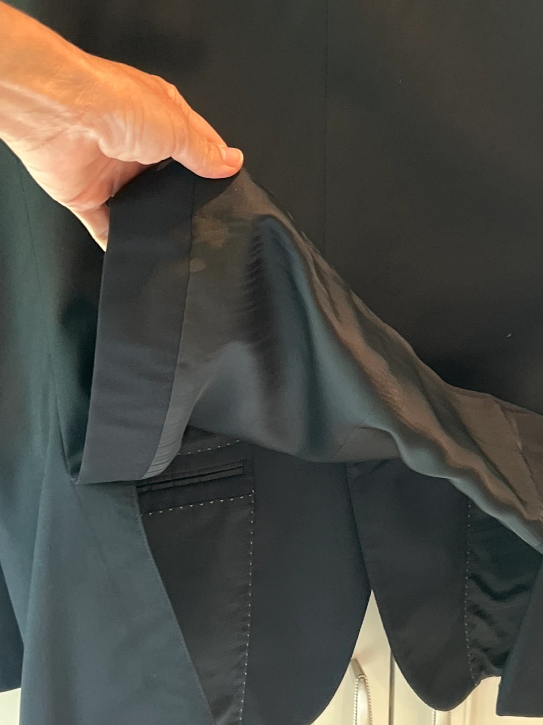 Ike Behar Black 100% Wool Blazer 41R W35 - photo 4