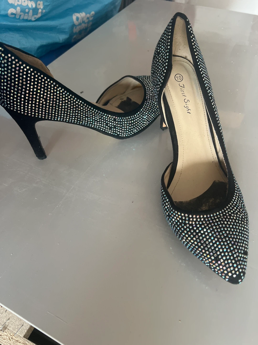 First Sight Women's Rhinestone Heels Size 10 - photo 2