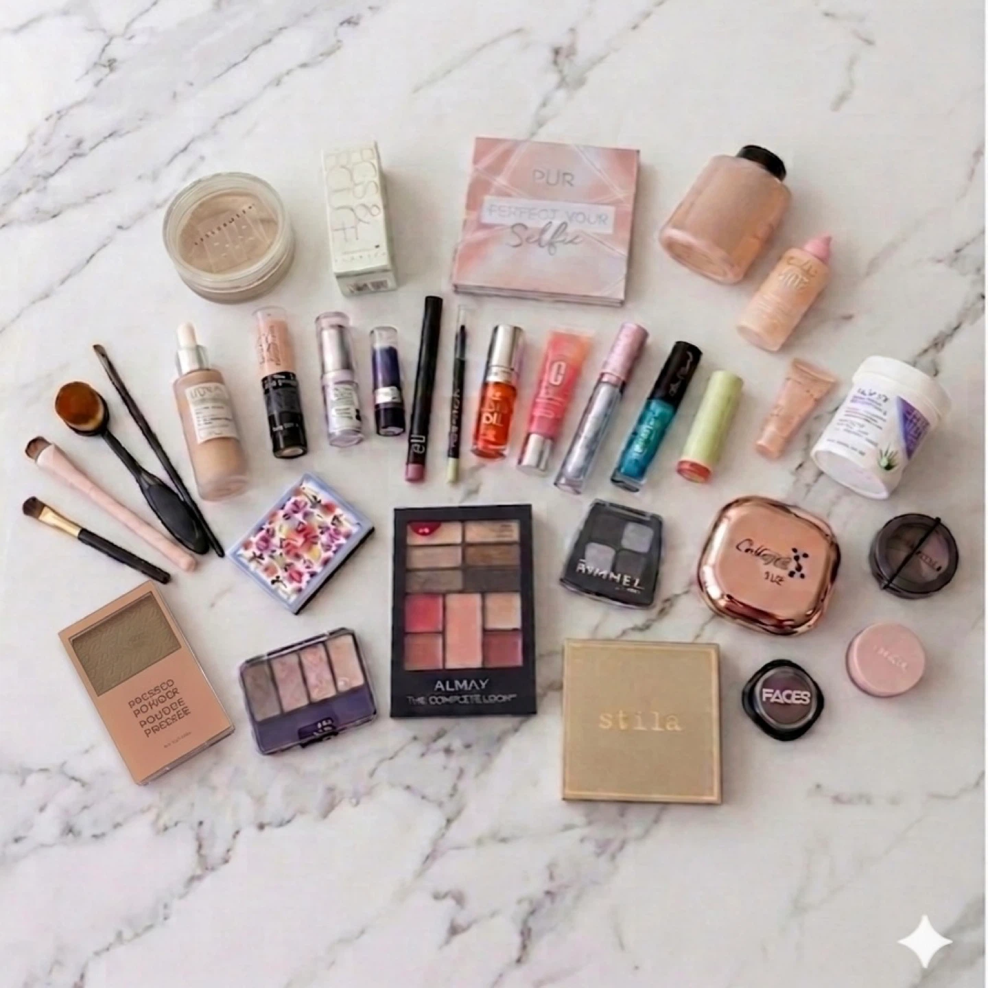 Large Makeup Bundle Assorted Cosmetics 32 piece Mixed Lot