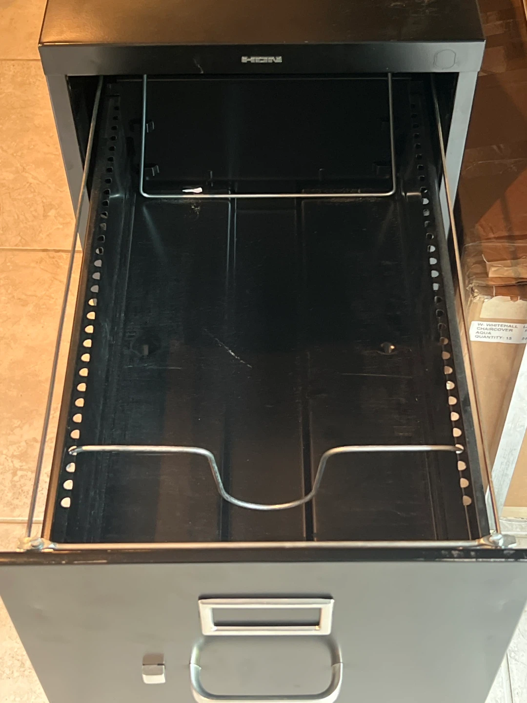 HON 2-Drawer Black Metal Filing Cabinet - photo 2
