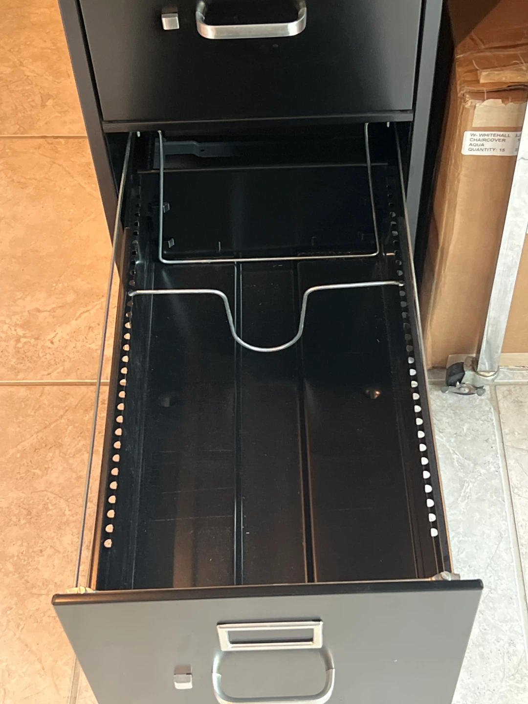 HON 2-Drawer Black Metal Filing Cabinet - photo 3