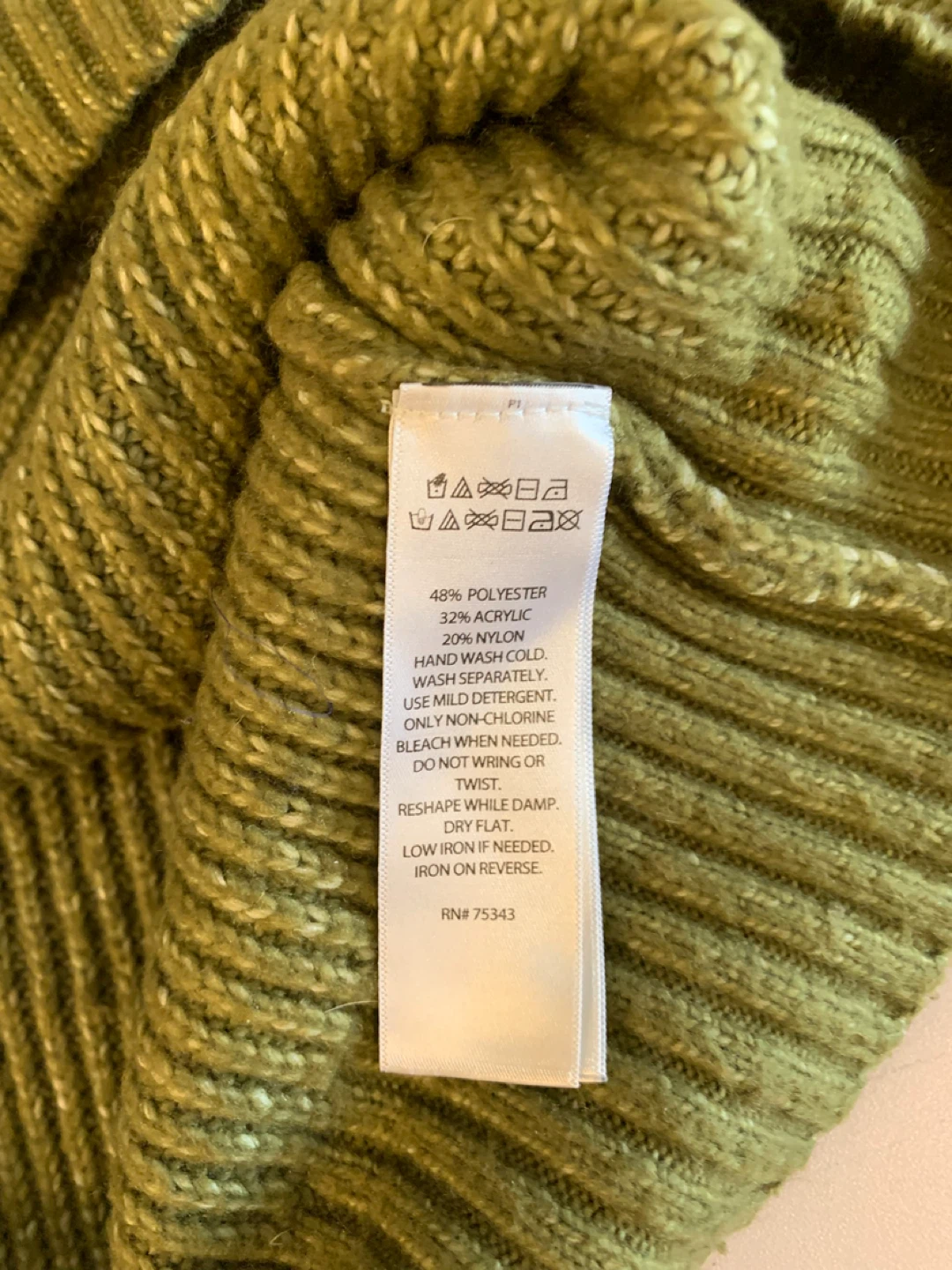 Green Ribbed Half-Zip Sweater - Size S 🌱 - photo 3