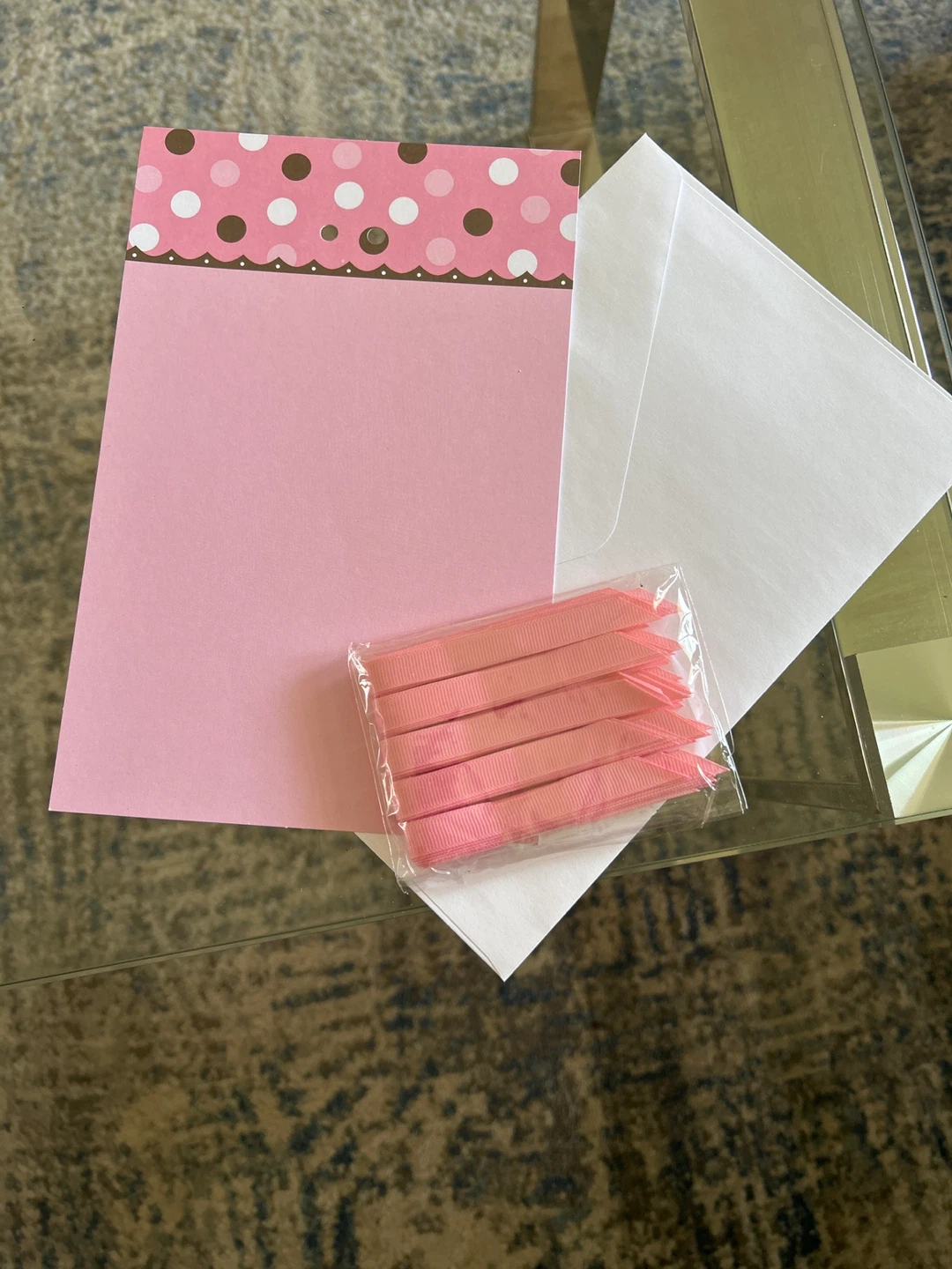 Gartner Studios Pink Baby Announcement Kit - 50 Count - photo 3