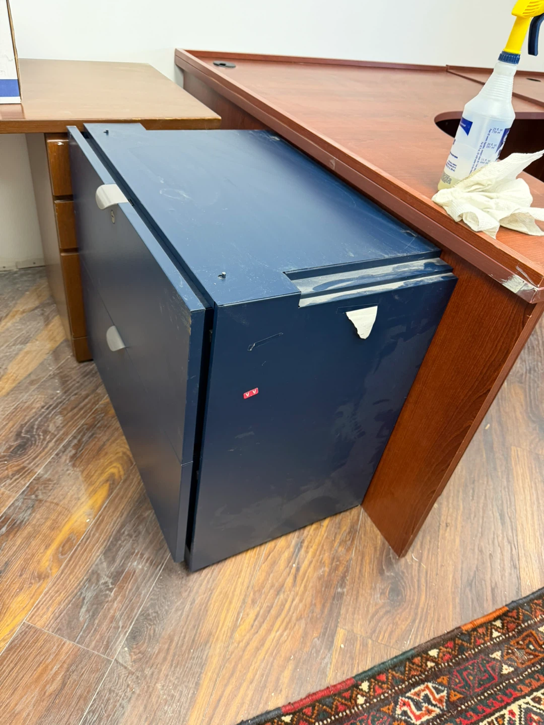 2-Drawer Blue Filing Cabinet - photo 4