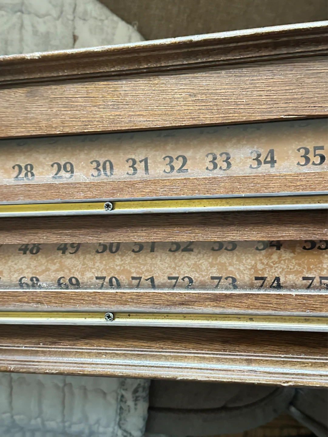 Vintage Mahogany Snooker Billiards Score Board - photo 4
