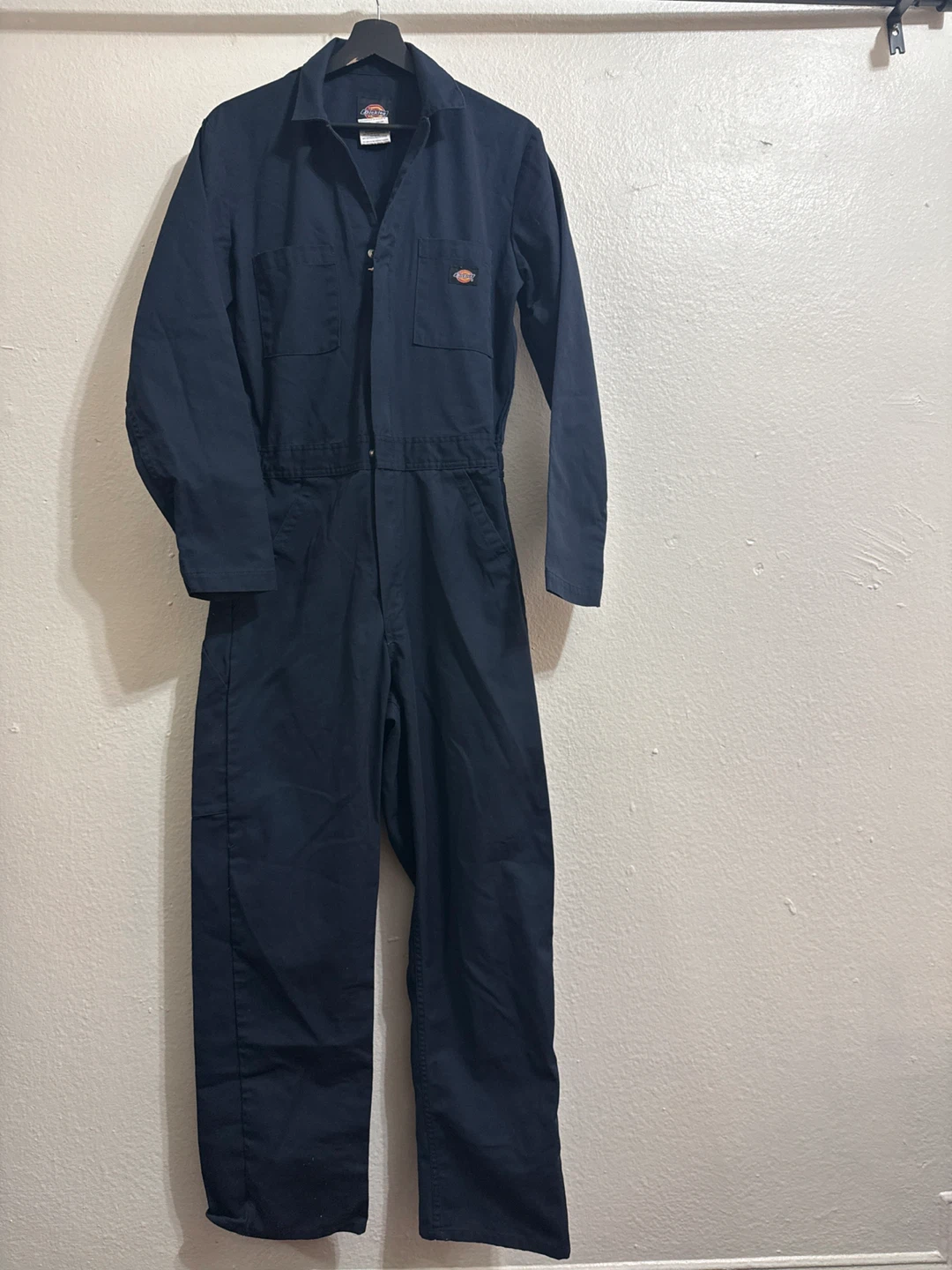 Dickies Navy Blue Long Sleeve Work Jumpsuit Coveralls SR/CHR/PR