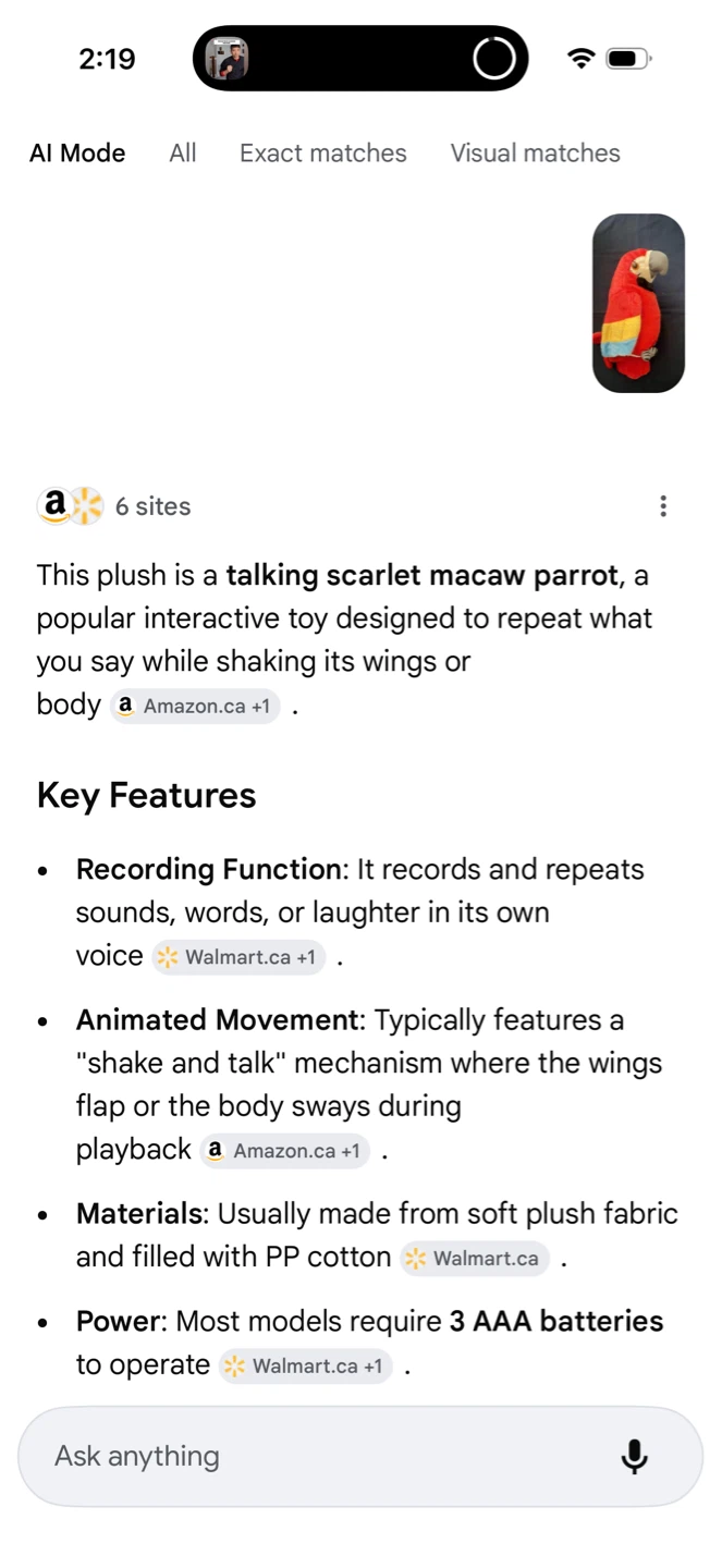 Walfront Talking Plush Parrot Toy - photo 4