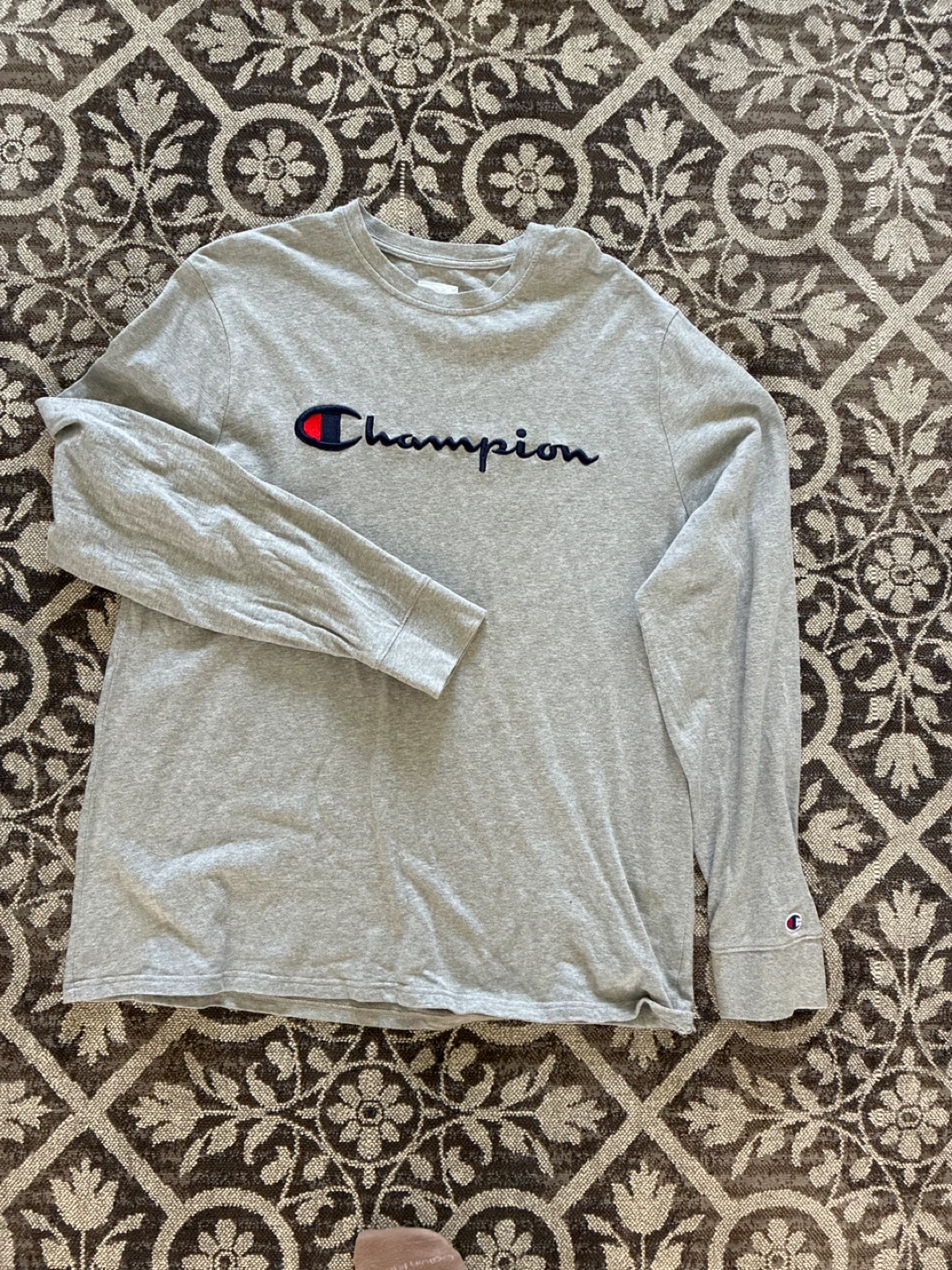 Champion Long Sleeve T-Shirt XL/TG Grey