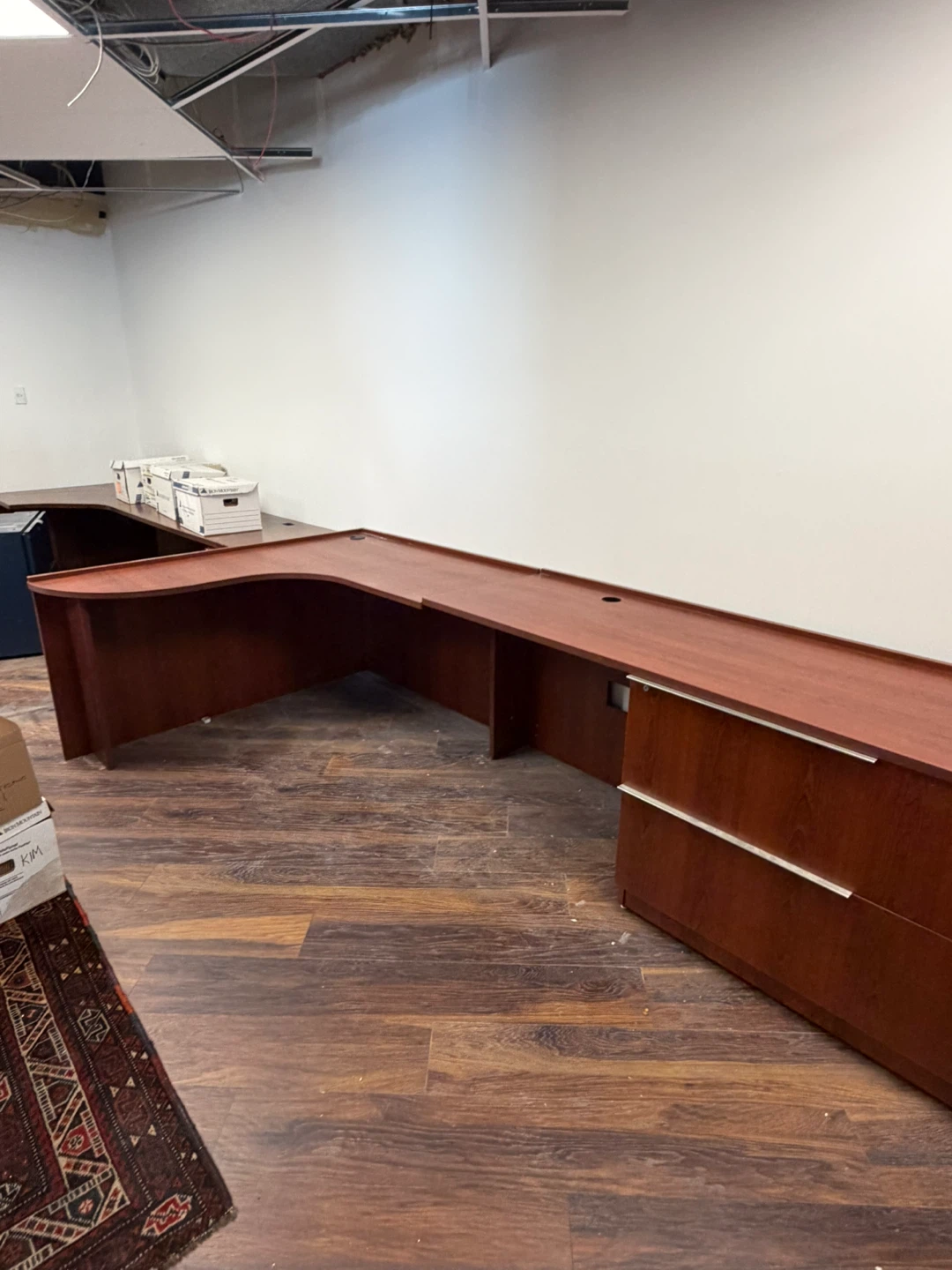 L-Shaped Executive Desk - photo 2