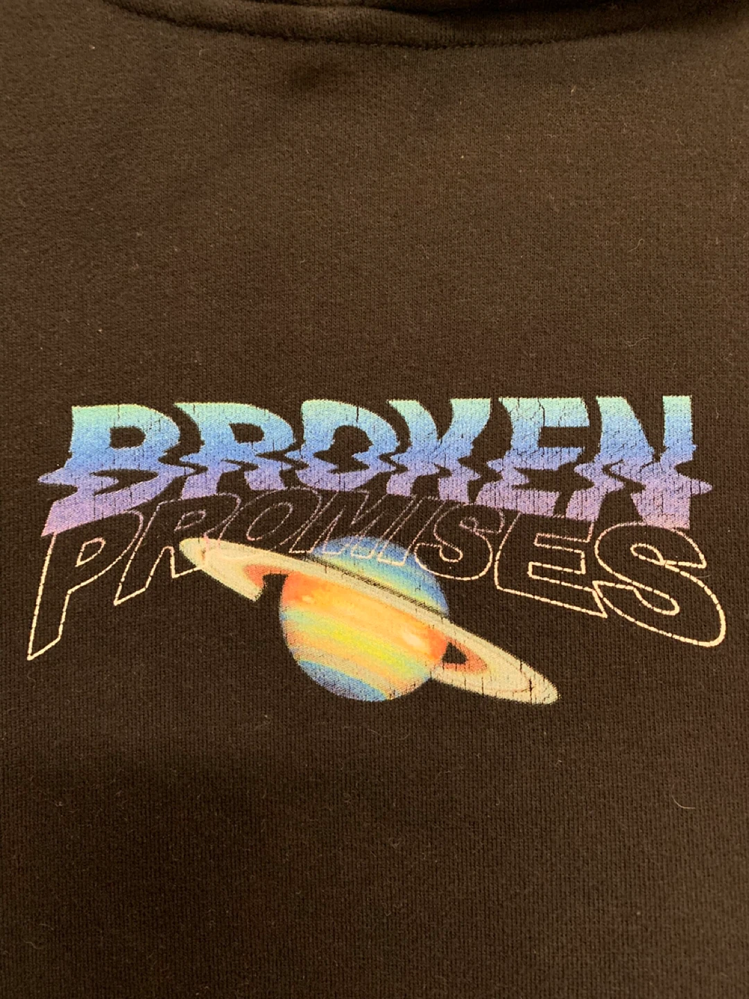 Broken Promises Black Hoodie 🌱 - photo 4