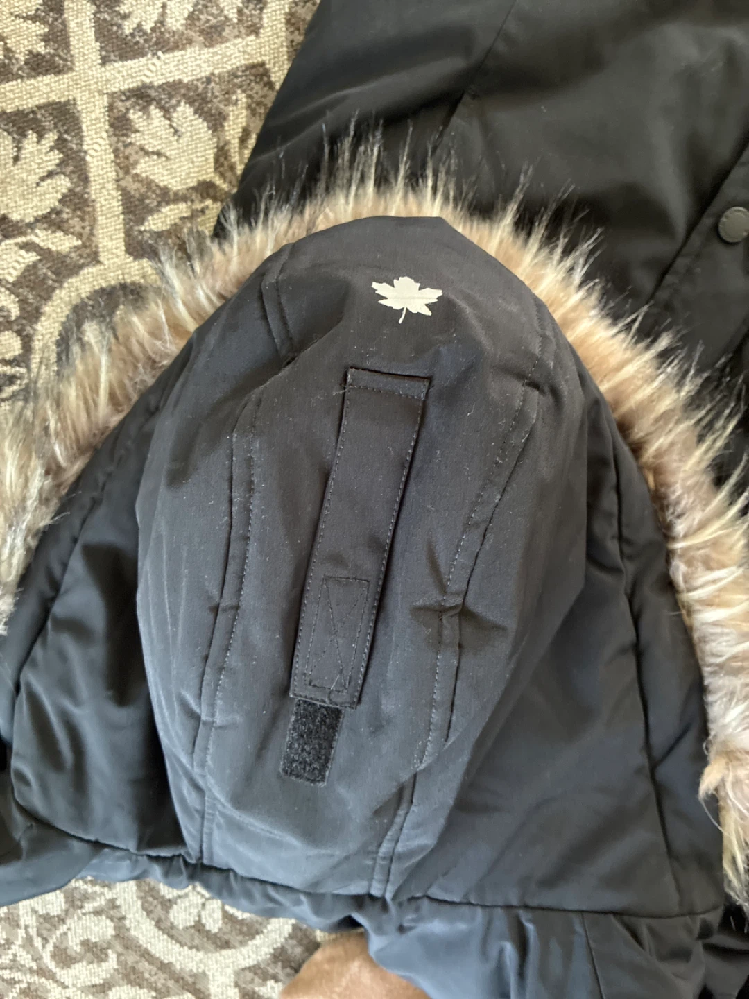 Canadiana Black Parka Jacket with Fur Hood - photo 3