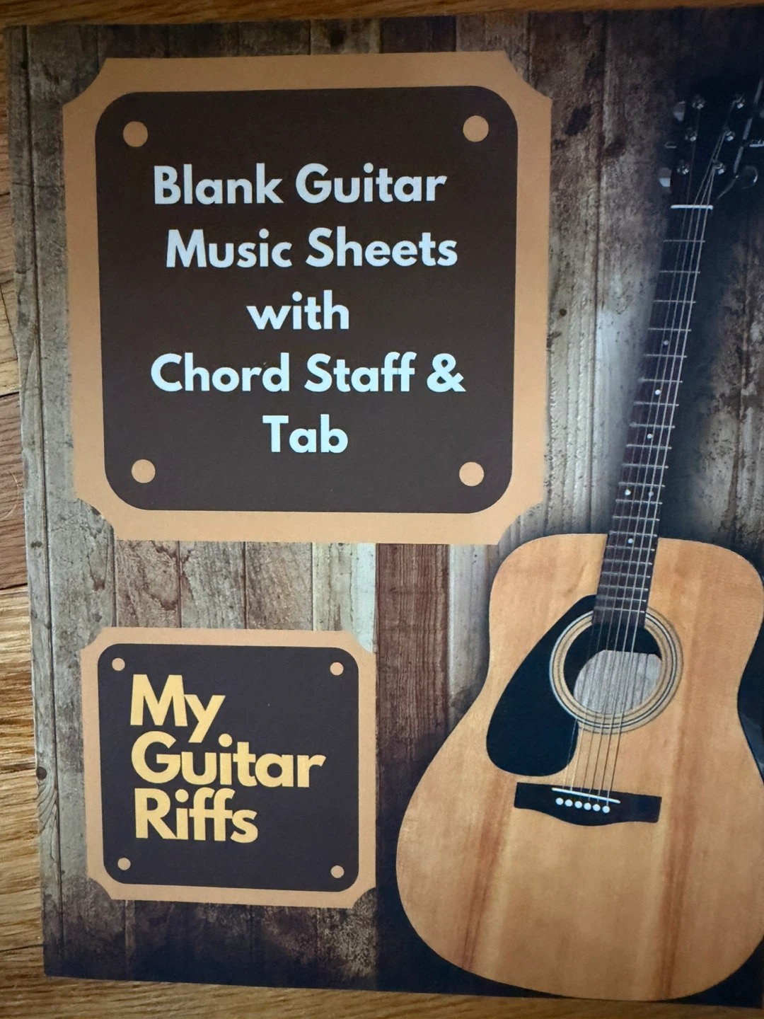Blank Guitar Music Sheets with Chord Staff & Tab