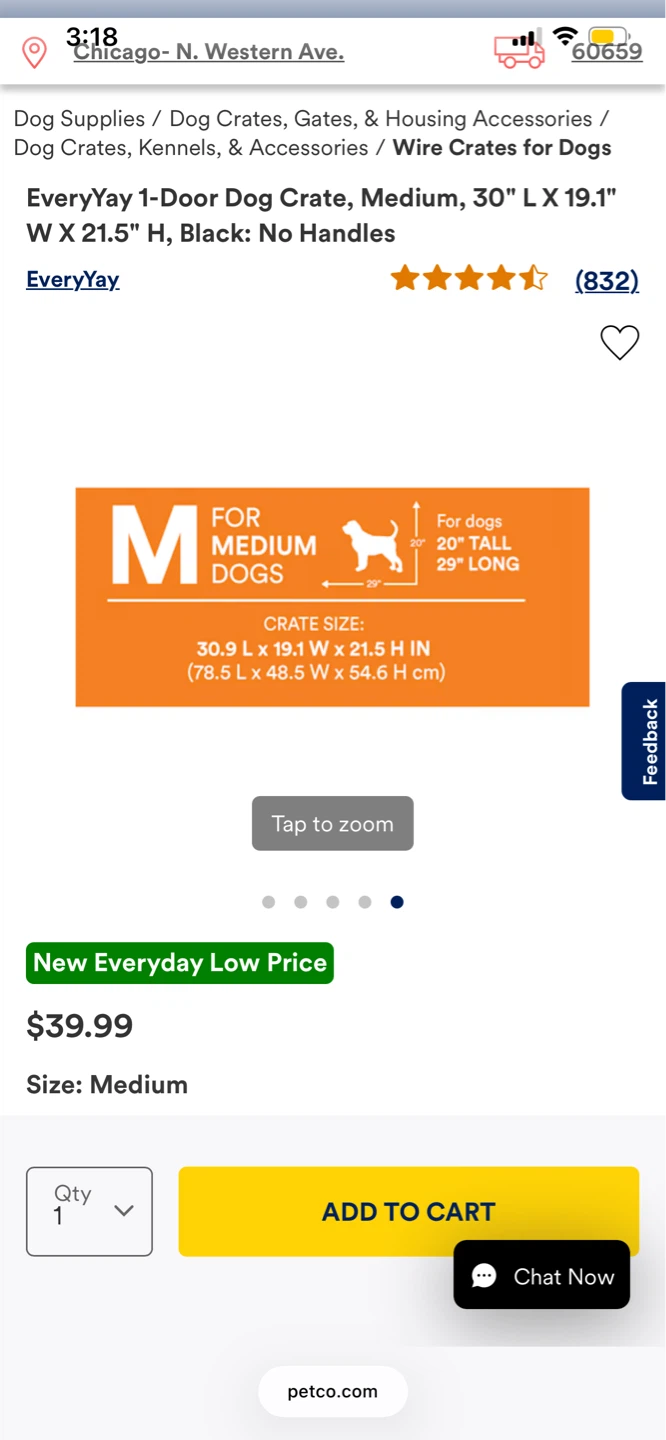 EveryYay Medium 1-Door Dog Crate - photo 4