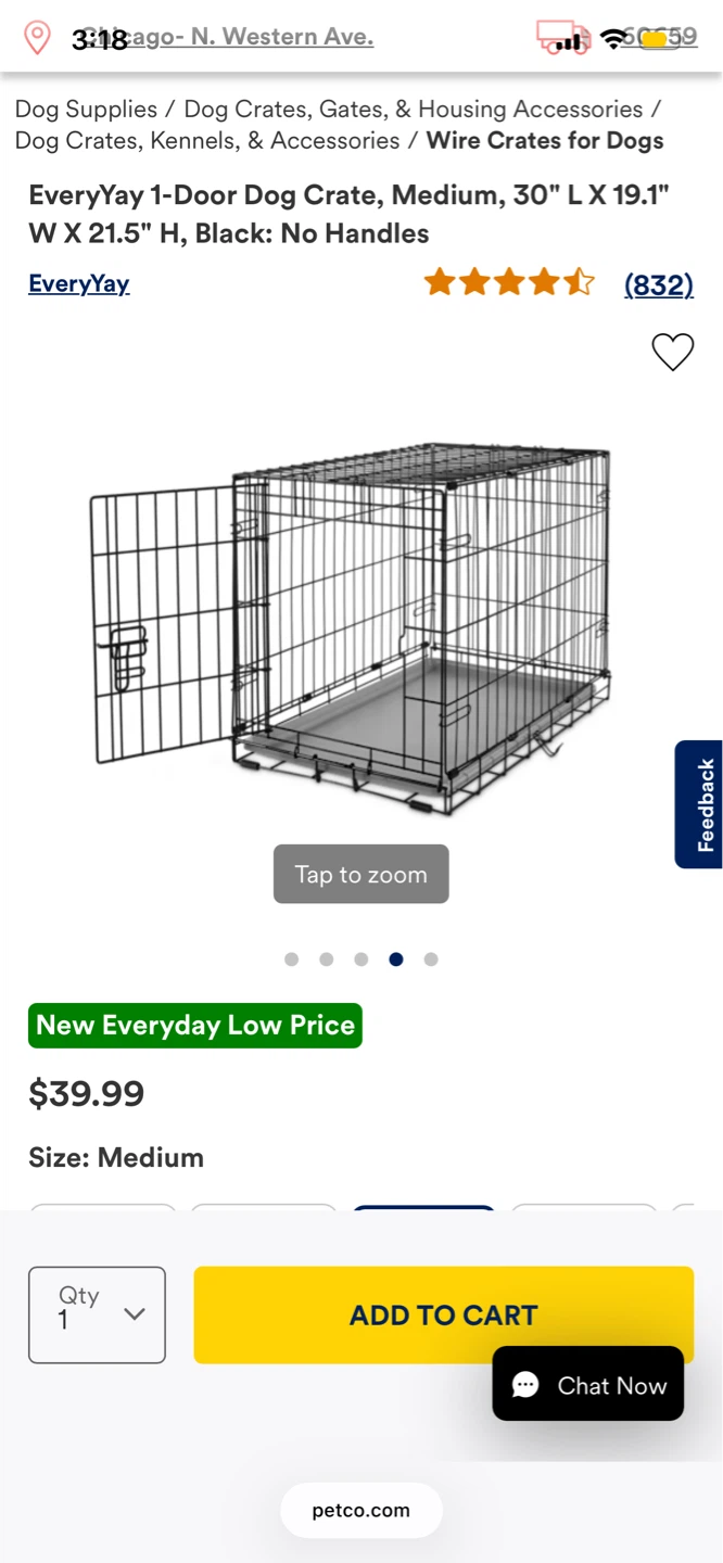 EveryYay Medium 1-Door Dog Crate - photo 3