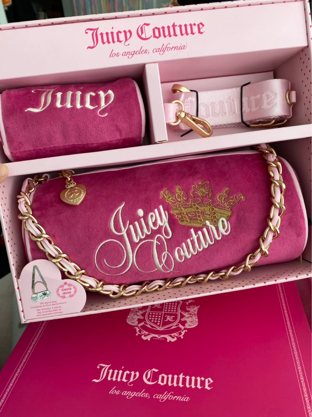 Juicy Couture Barrel Shoulder Bag Gift Set