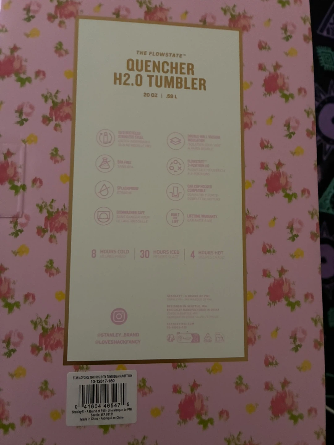 Stanley x LoveShackFancy Quencher H2.0 Tumbler 20 oz - photo 2