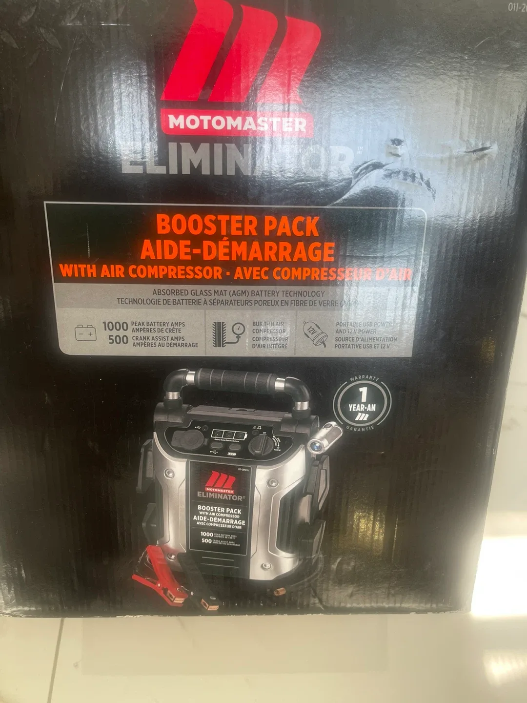 Motomaster Eliminator Booster Pack with Air Compressor - photo 2