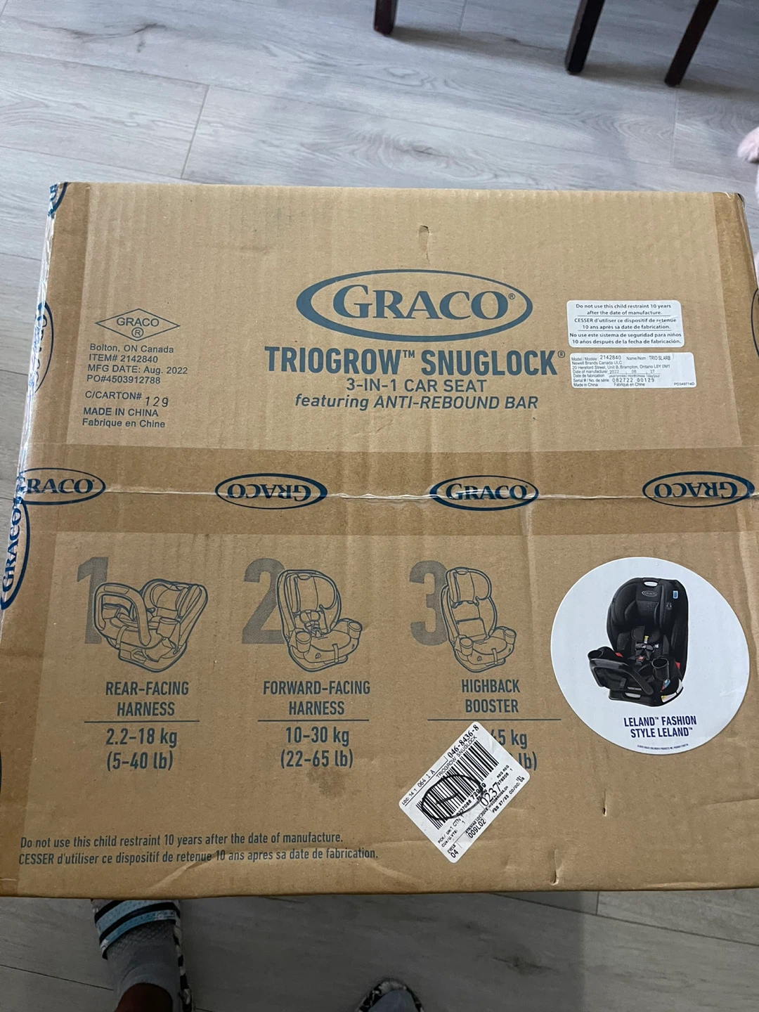 Graco SnugLock 3-in-1 Car Seat,New never used - photo 5