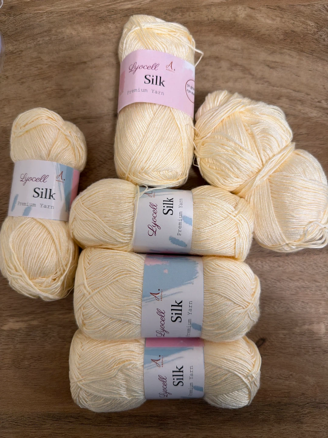 Lyocell A. Silk Yarn (6 Skeins) fingering/lace weight