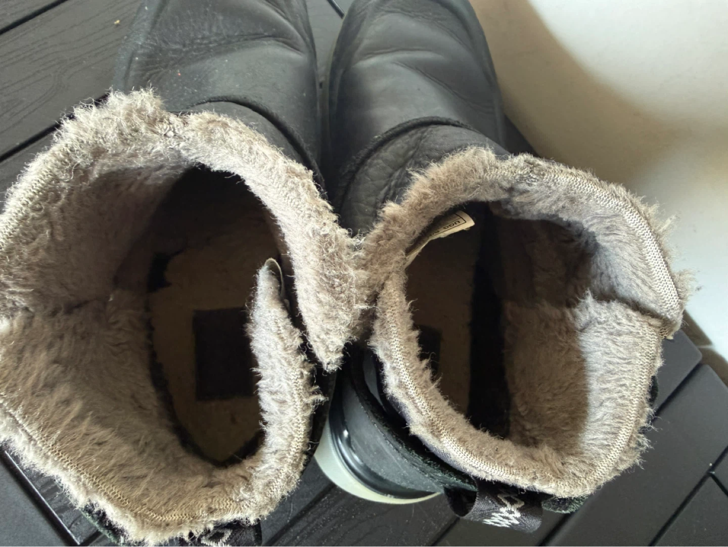 UGG Black Leather Winter Boots - photo 5