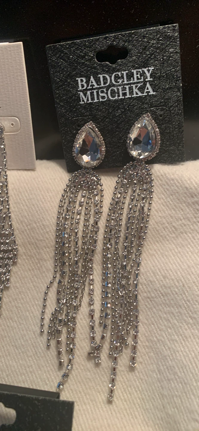 Badgley Mischka Crystal Dangle Earrings - photo 4