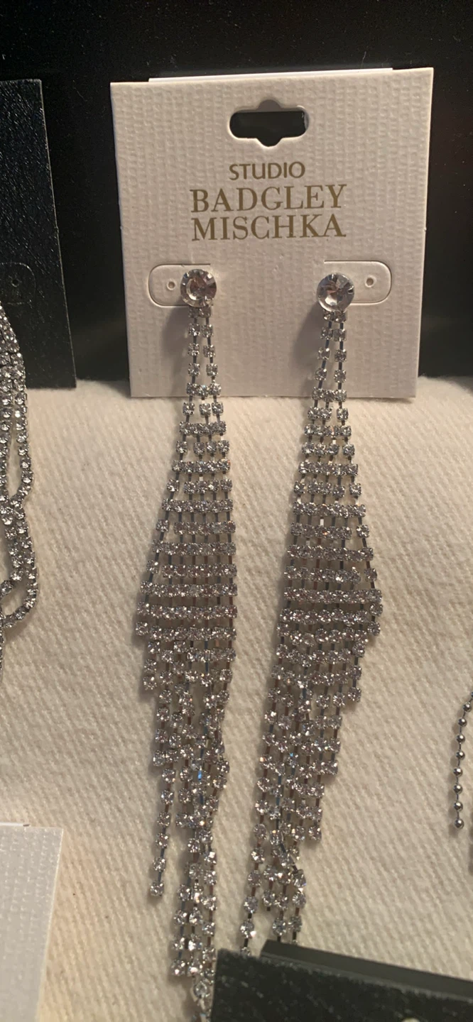 Badgley Mischka Crystal Dangle Earrings - photo 3