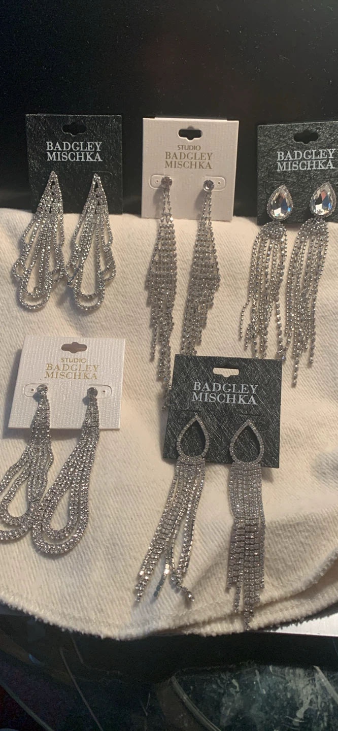 Badgley Mischka Crystal Dangle Earrings