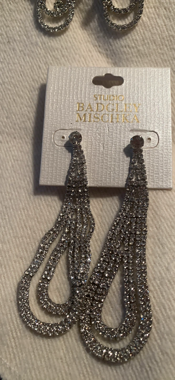 Badgley Mischka Crystal Dangle Earrings - photo 5