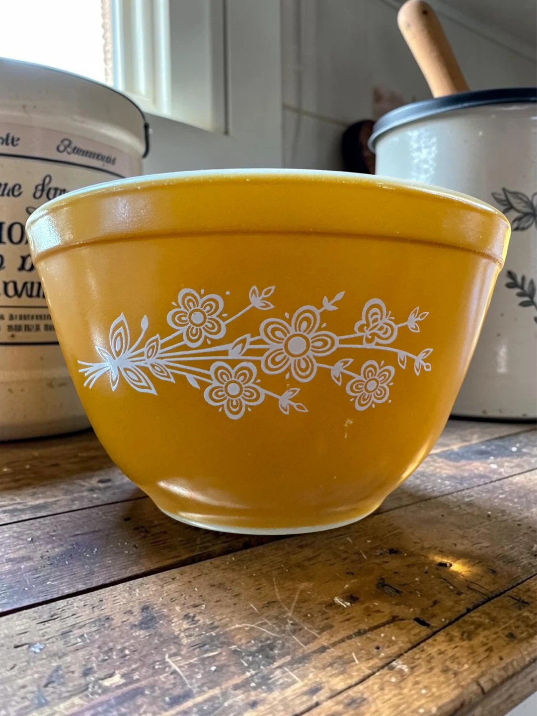 Pyrex Mixing Bowl - Yellow Floral Design - photo 3