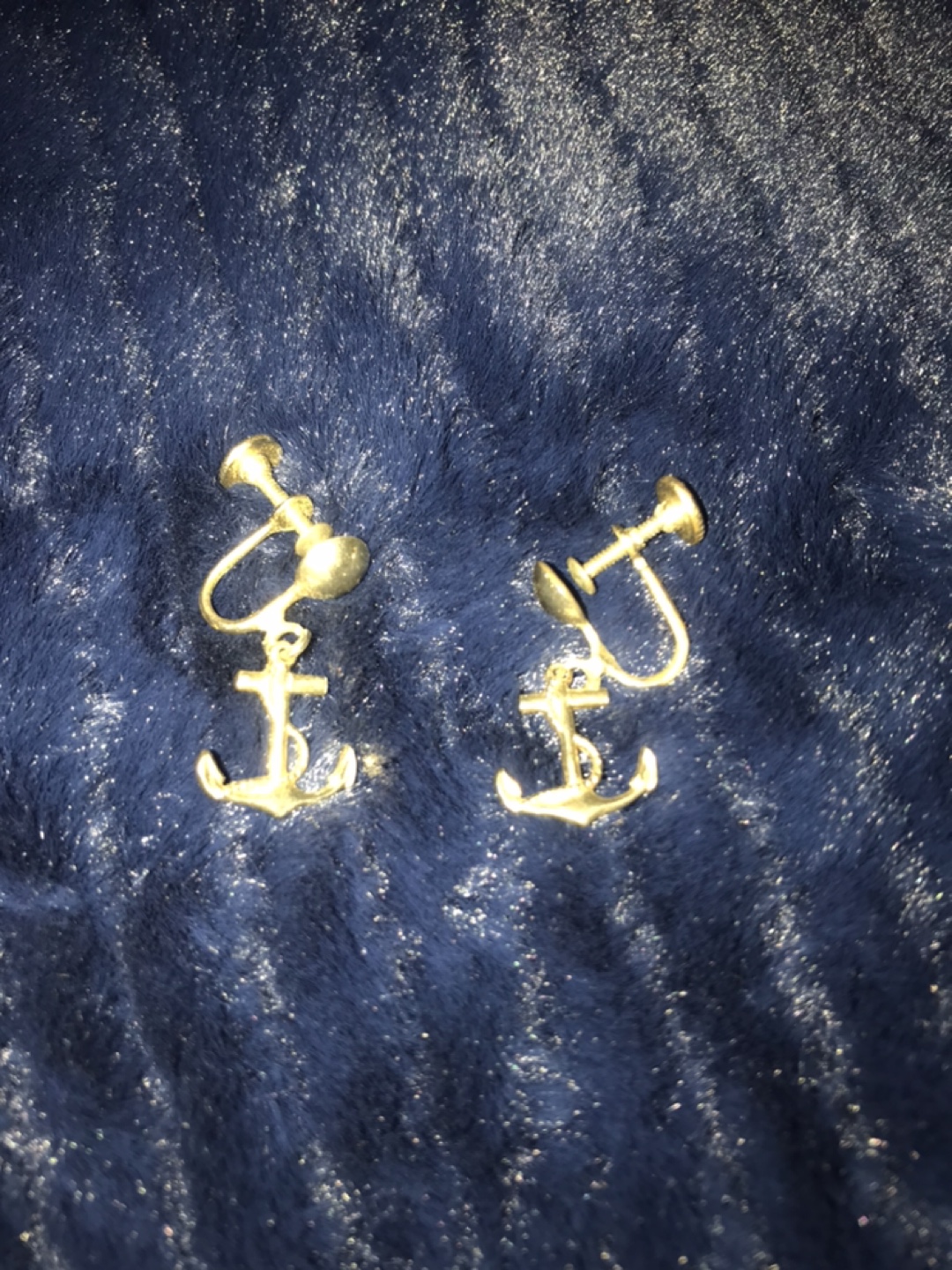 Vintage Anchor Screw-Back Earrings - photo 2