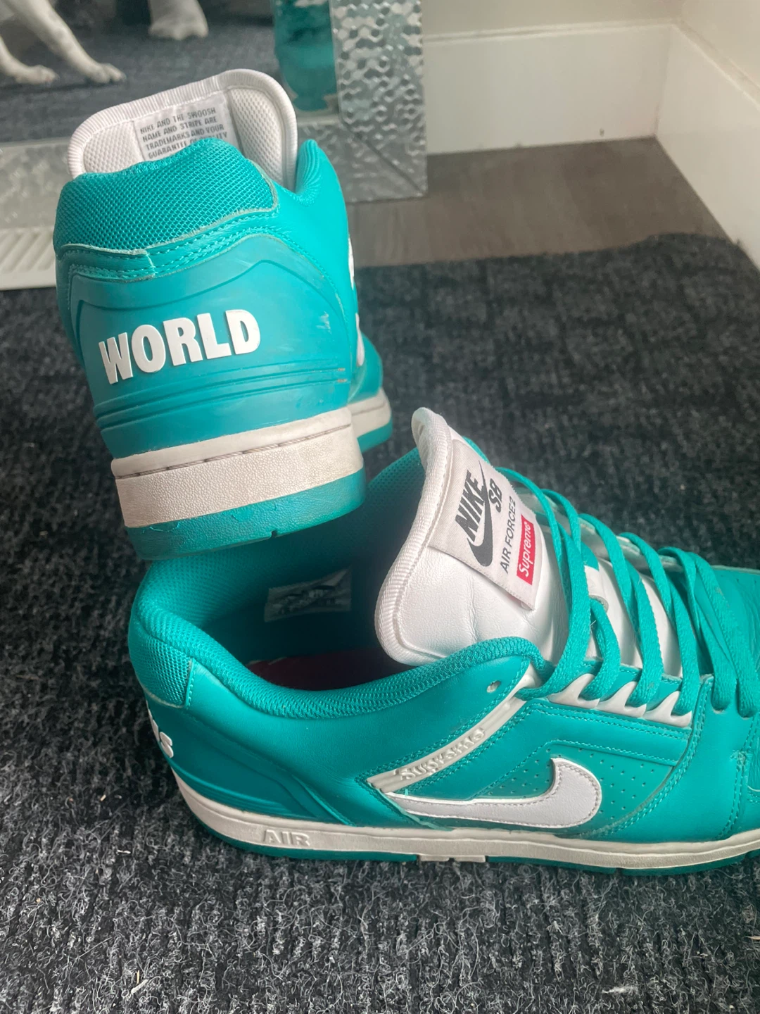 Nike SB Air Force 2 "Supreme" Teal - photo 3