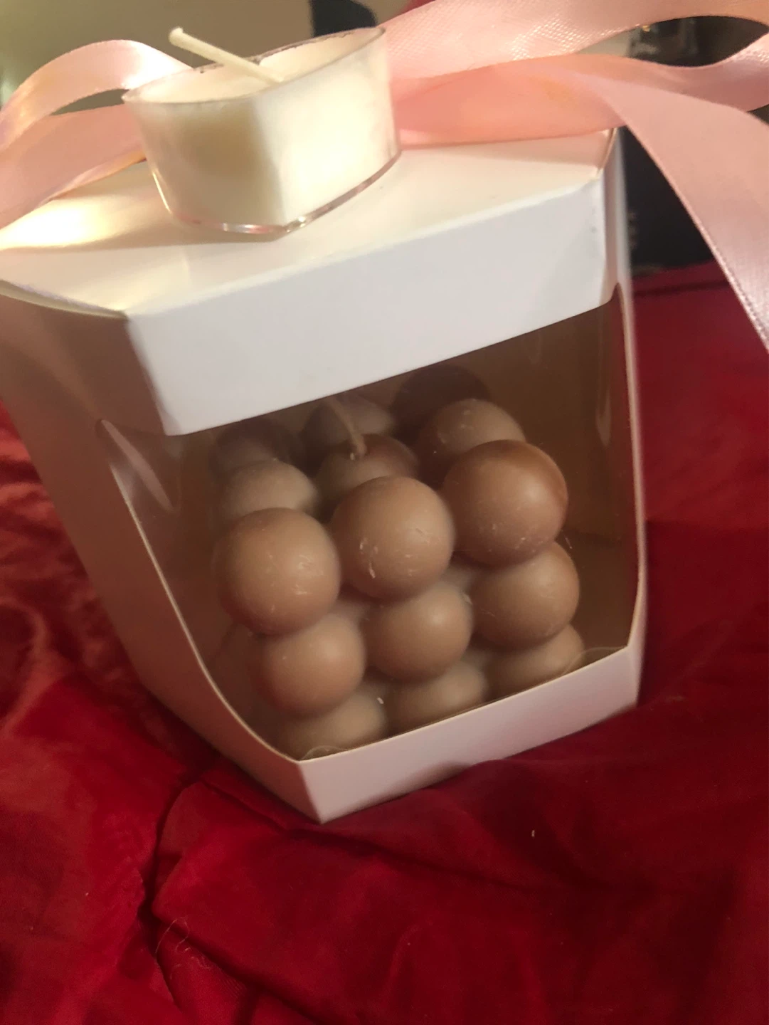 Candle Gift Set - Heart Shaped Candle & Bubble Candle - photo 2