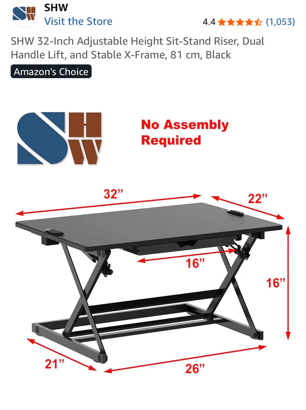 Adjustable Height Sit-Stand Desk Riser - photo 3