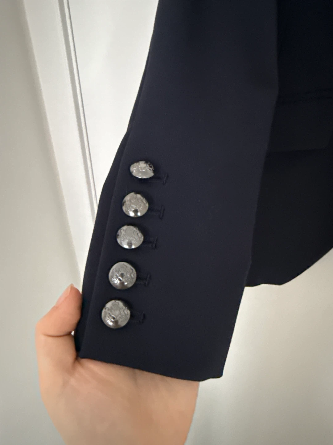 Banana Republic Navy Double-Breasted Blazer - Size 2P - photo 2