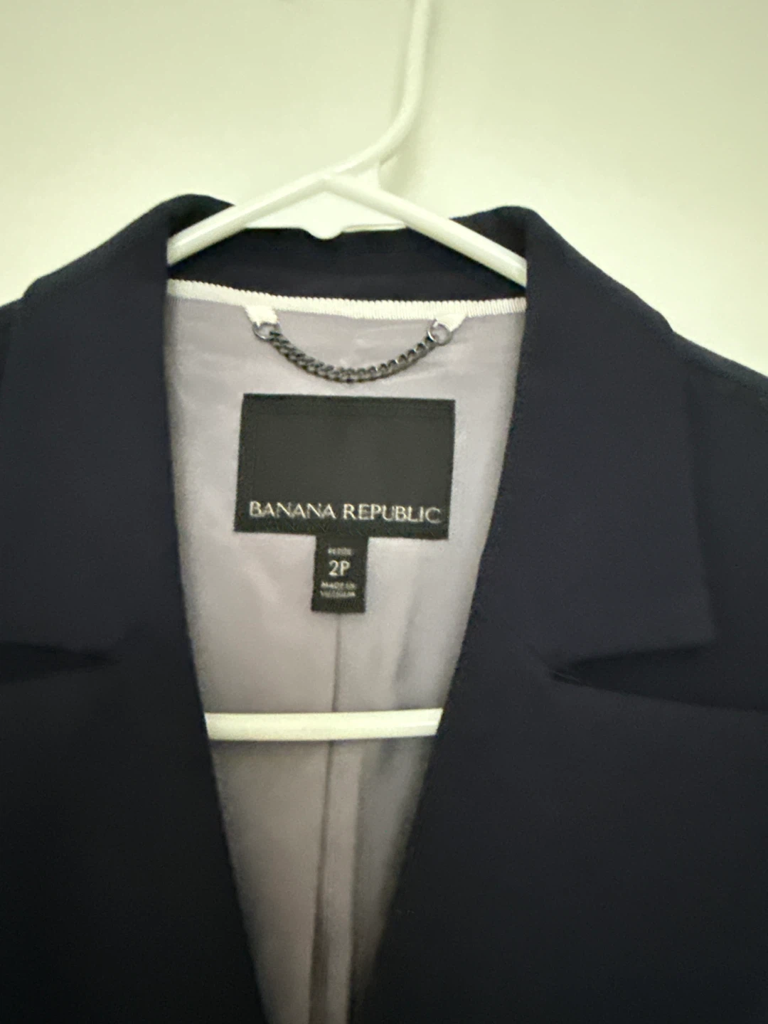 Banana Republic Navy Double-Breasted Blazer - Size 2P - photo 4