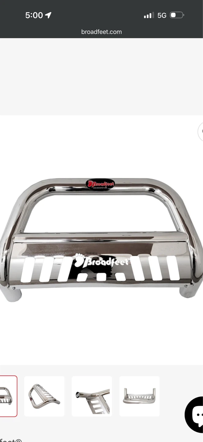 Broadfeet SS Bull Bar-3" Chrome - photo 2
