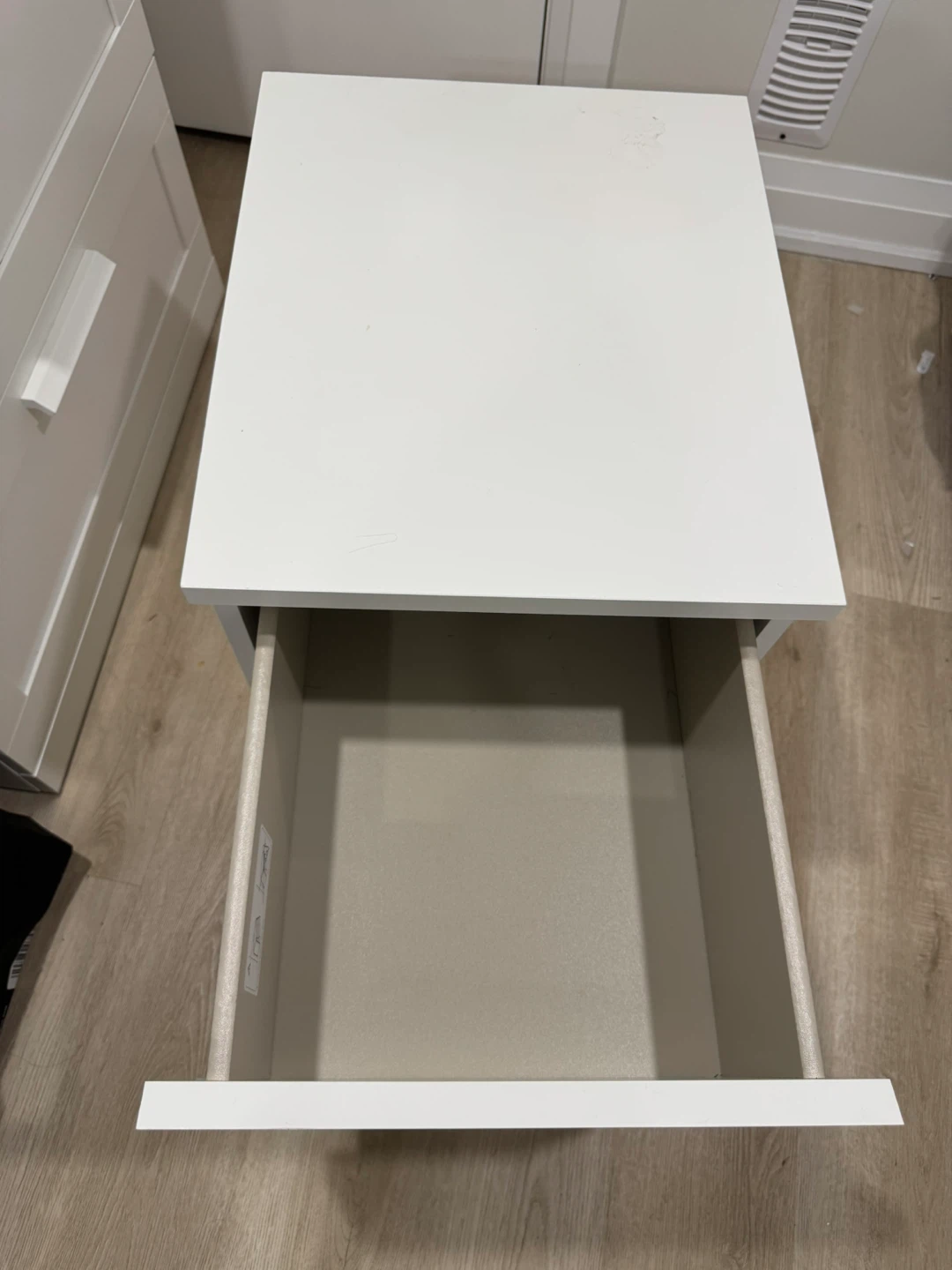 White 2-Drawer Nightstand - photo 2