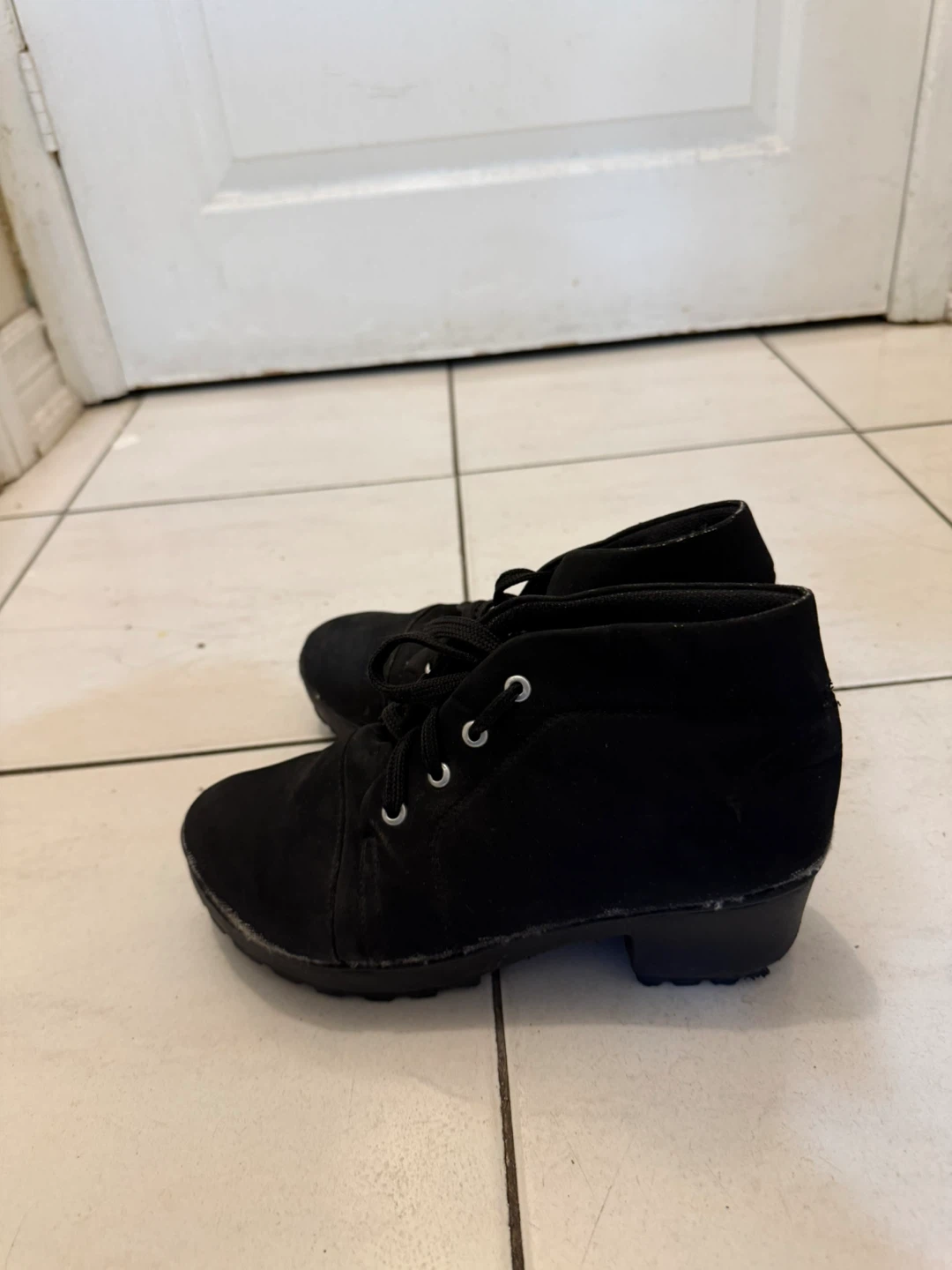 Black Lace-Up Ankle Boots - photo 2