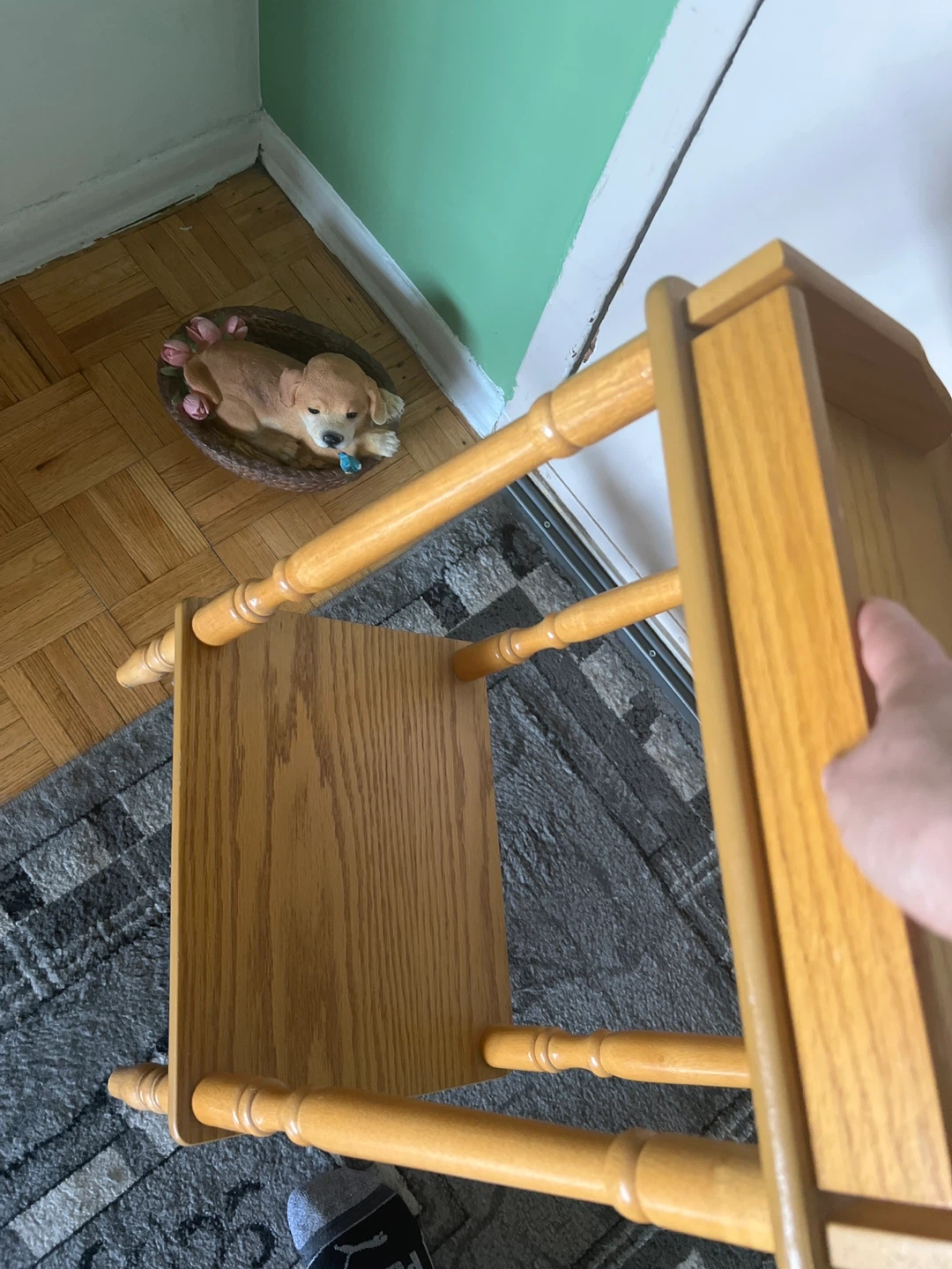 Wooden End Table - photo 2