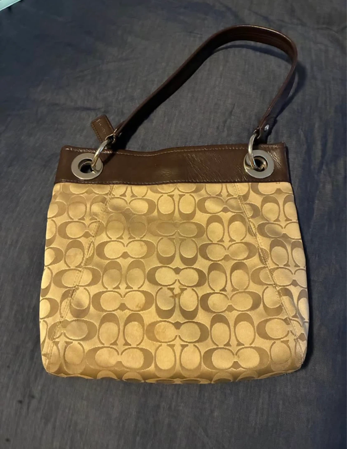 Coach Signature C Monogram Shoulder Bag