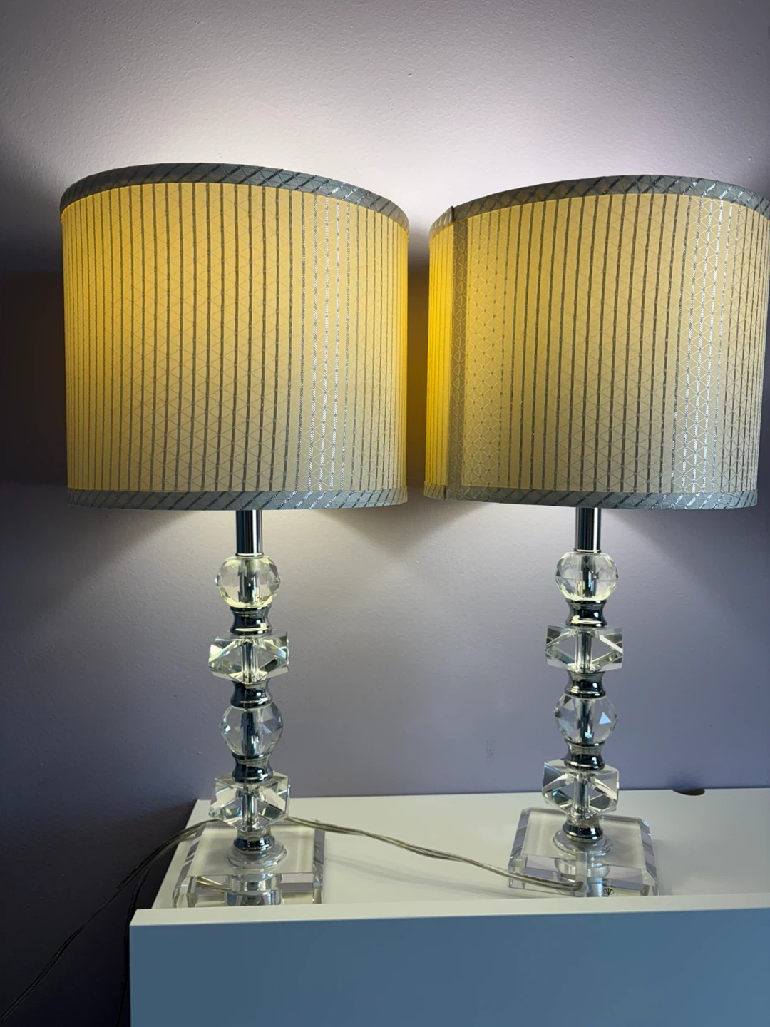 Pair of Crystal Accent Table Lamps - photo 3