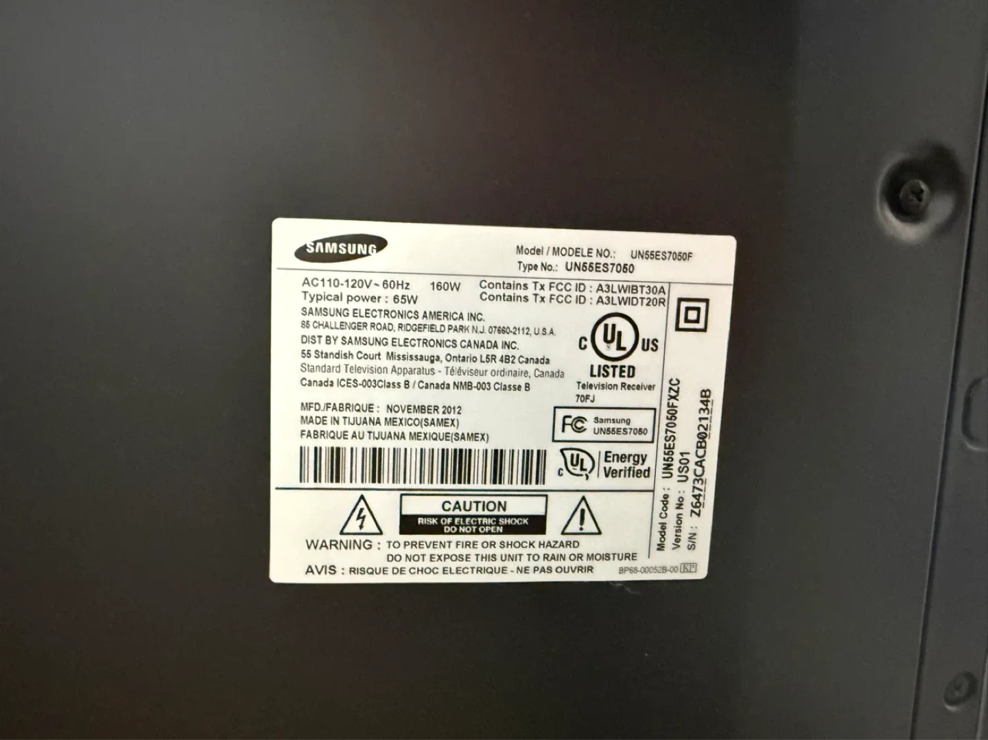 Samsung 55" UN55ES7050 Smart LED TV - photo 3